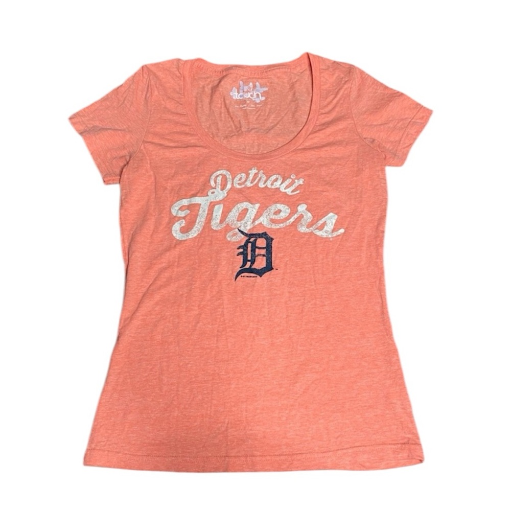 MLB Detroit Tigers | Retro Scoop Neck Tee Orange | M